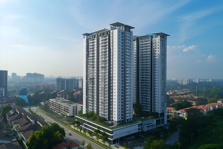 Aerial view showcasing Sattva upcoming projects in Chikkajala, North Bangalore