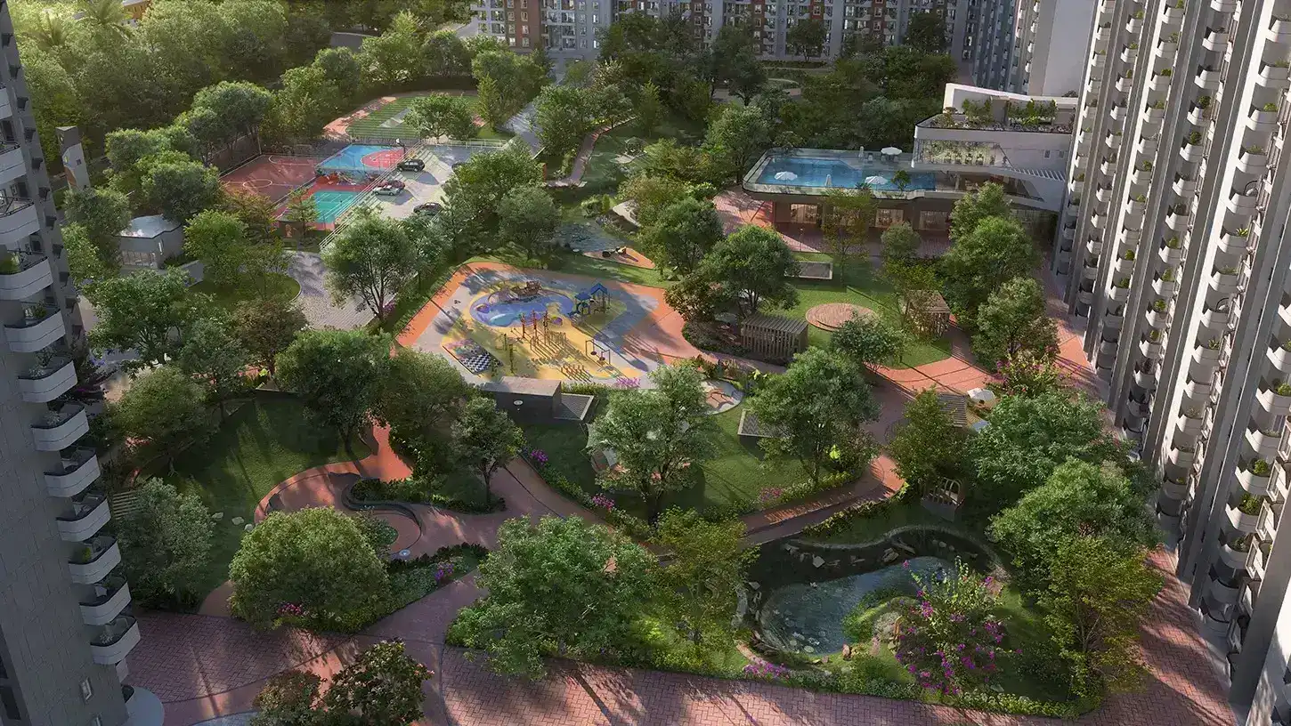 Sattva City Shettigere - Aerial view of the 53-acre township